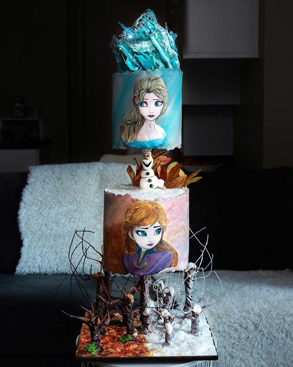 Frozen 5th Birthday Cake