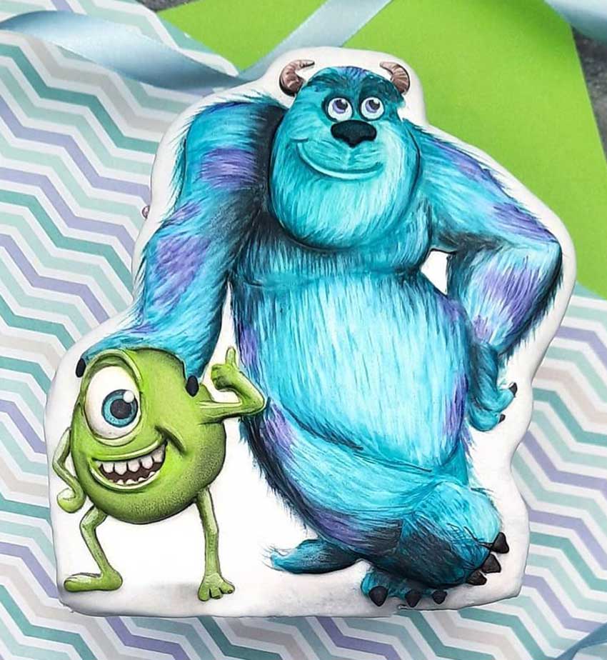 Mike and Sulley cookie