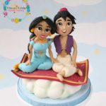 Aladdin and Jasmine Cake Topper