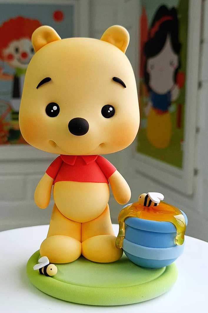 Winnie the Pooh Cake Topper Plastic Figurine (1ct)