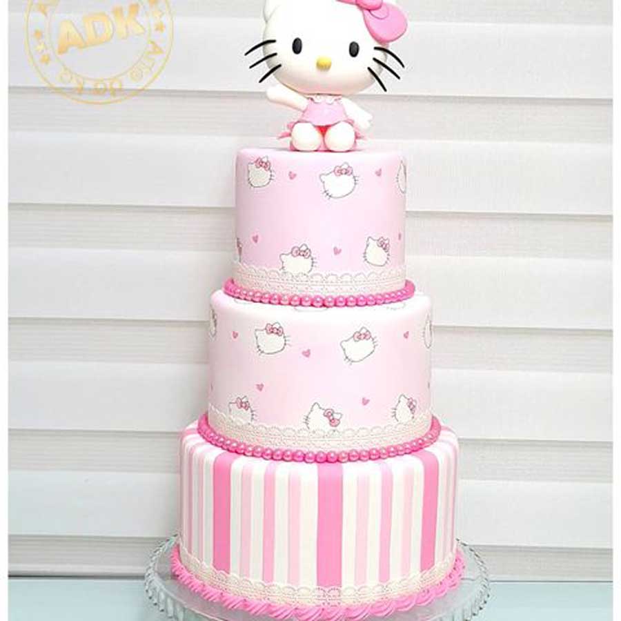 Pink Hello Kitty Cake