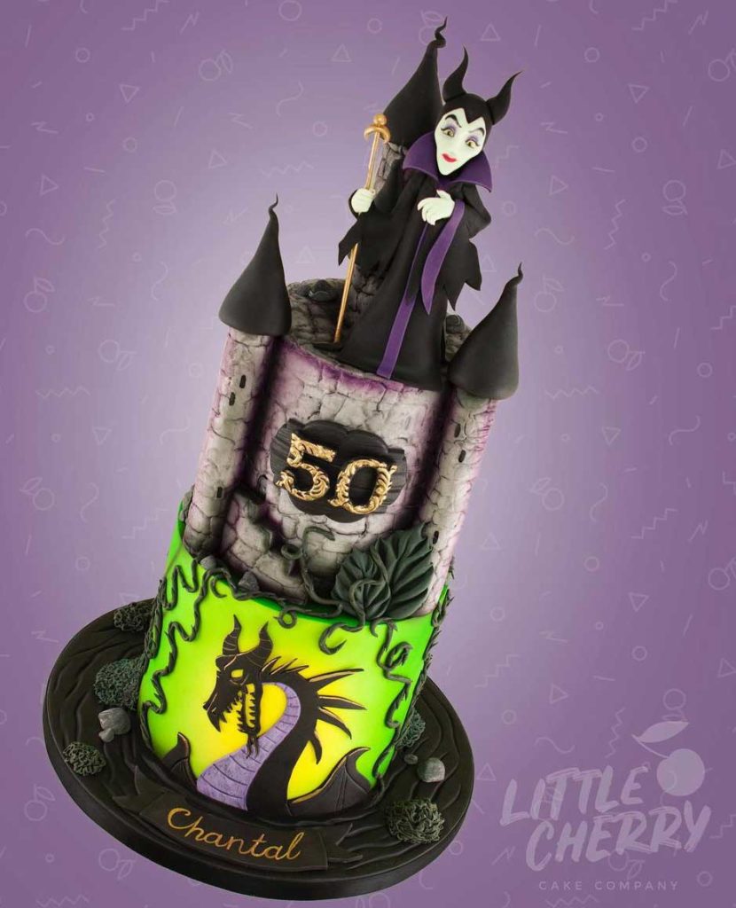 Maleficent 50th Birthday Cake