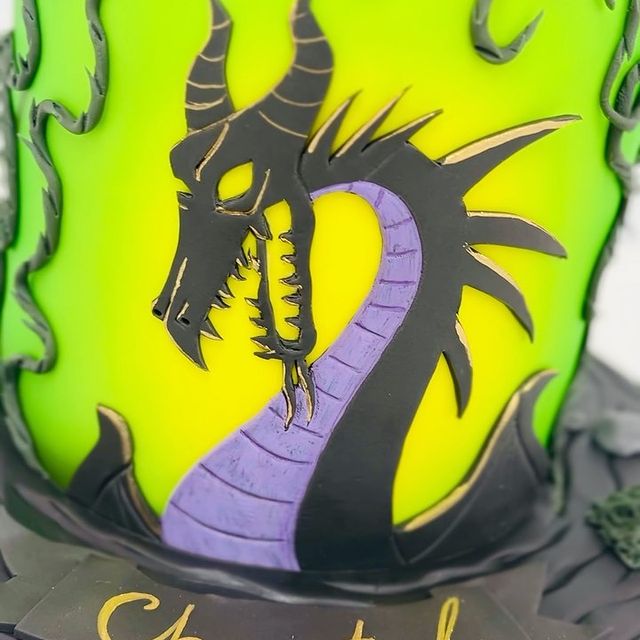 Maleficent Dragon Cake