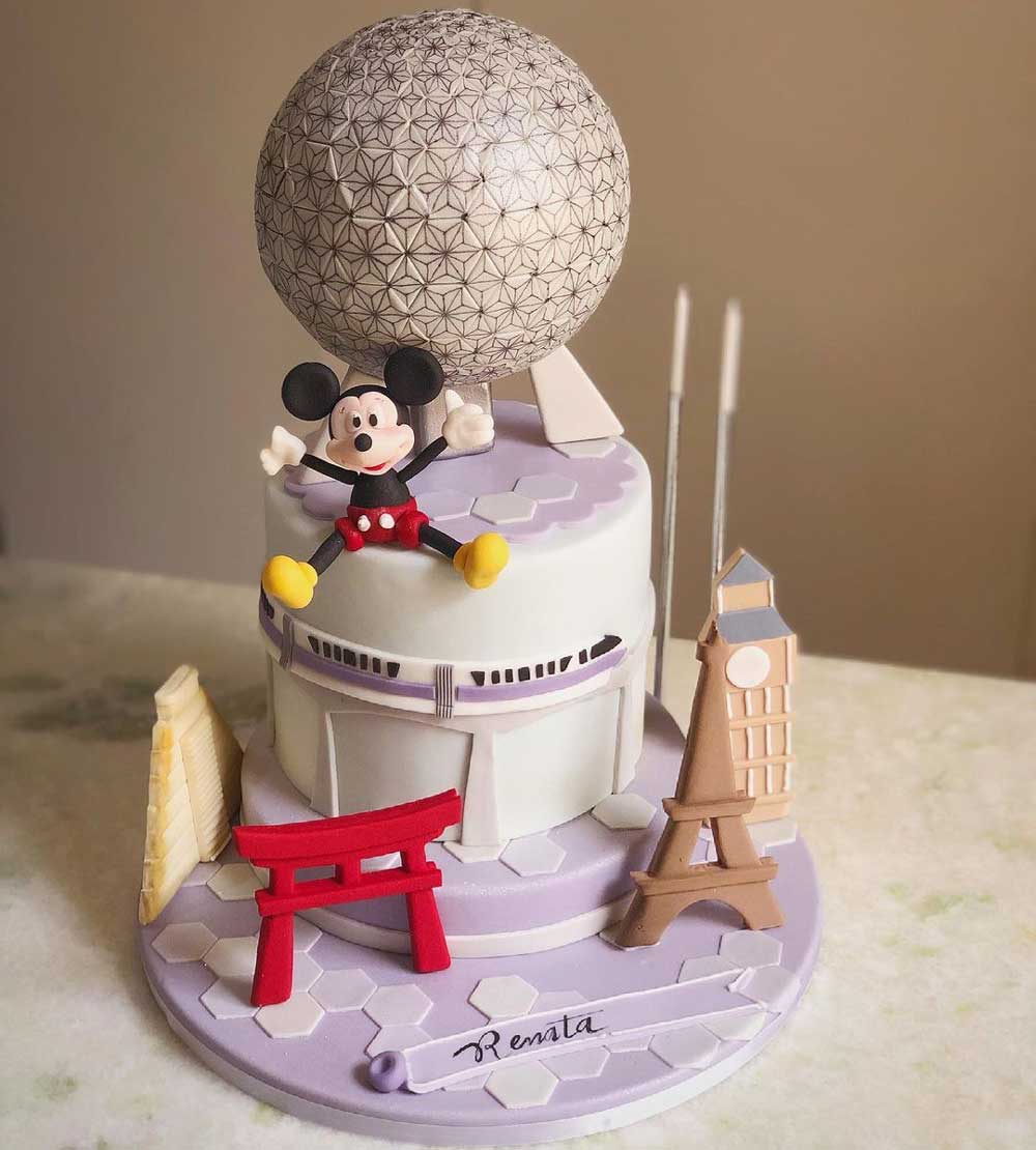 Mickey Mouse Epcot Cake