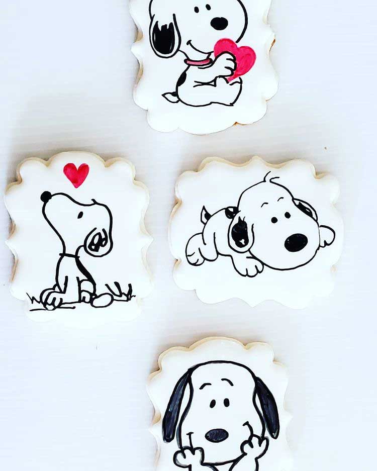 Snoopy Valentines Cookies