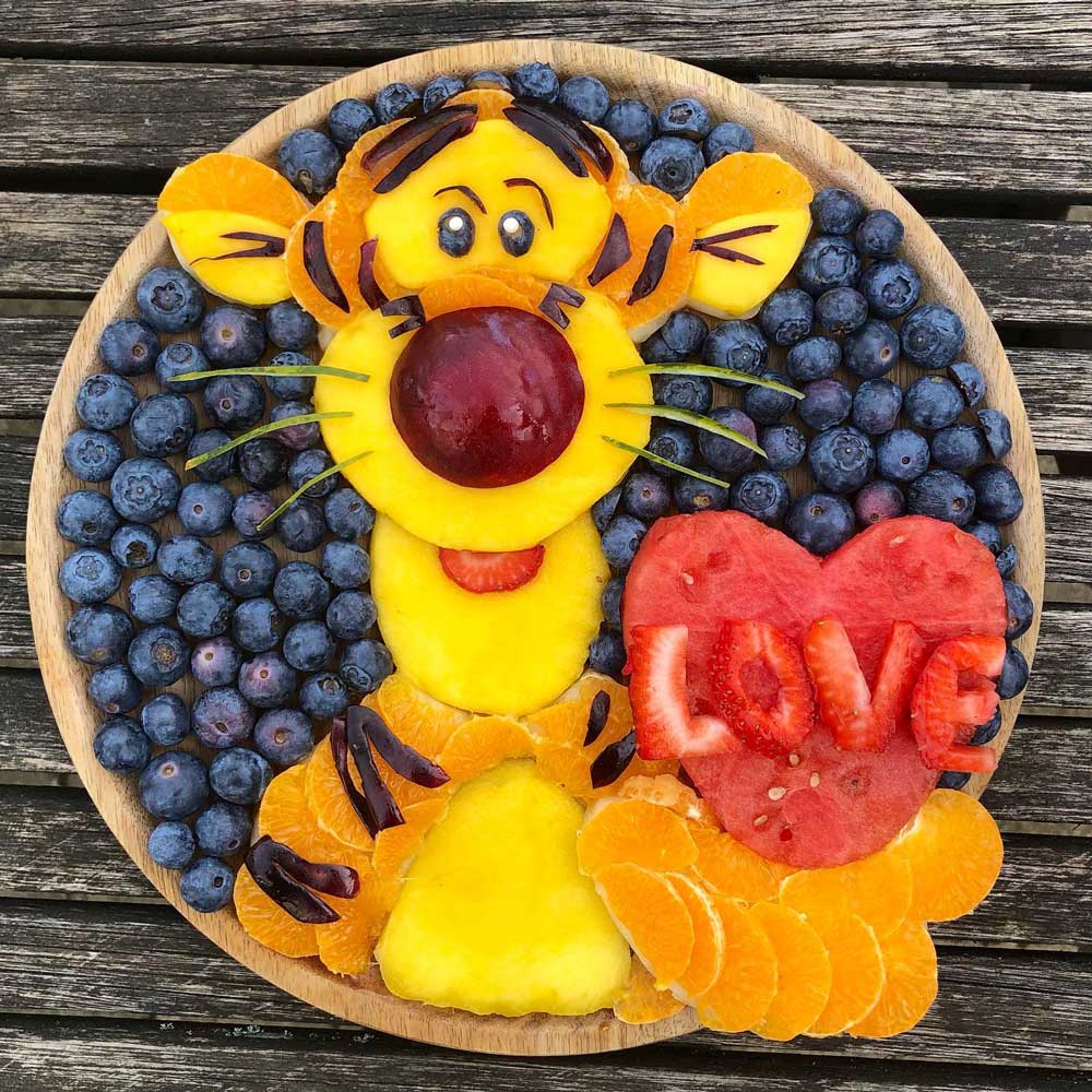 Tigger Valentine Food Art