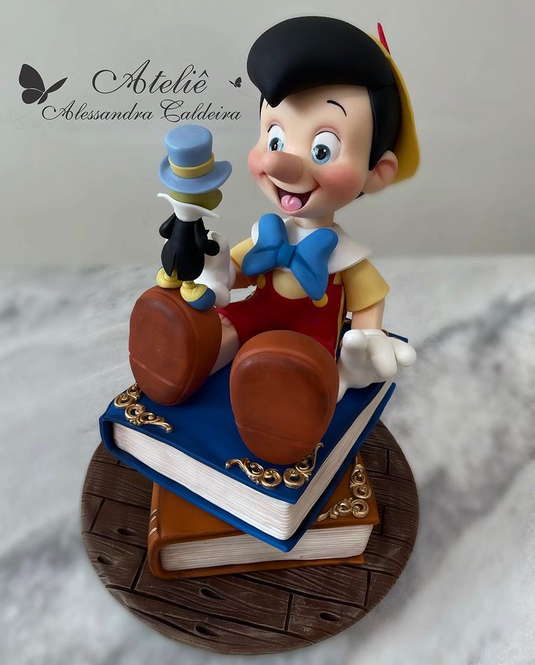 Sculpted Pinocchio Cake - Between The Pages Blog