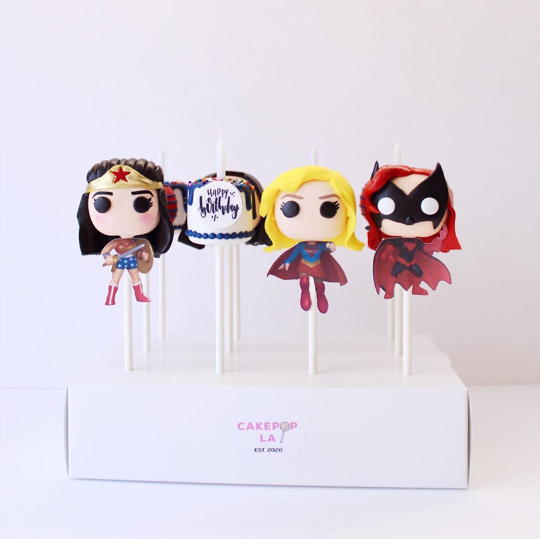 Women Superhero Cake Pops