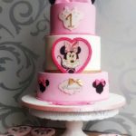 Pink Minnie Mouse 1st Birthday Cake