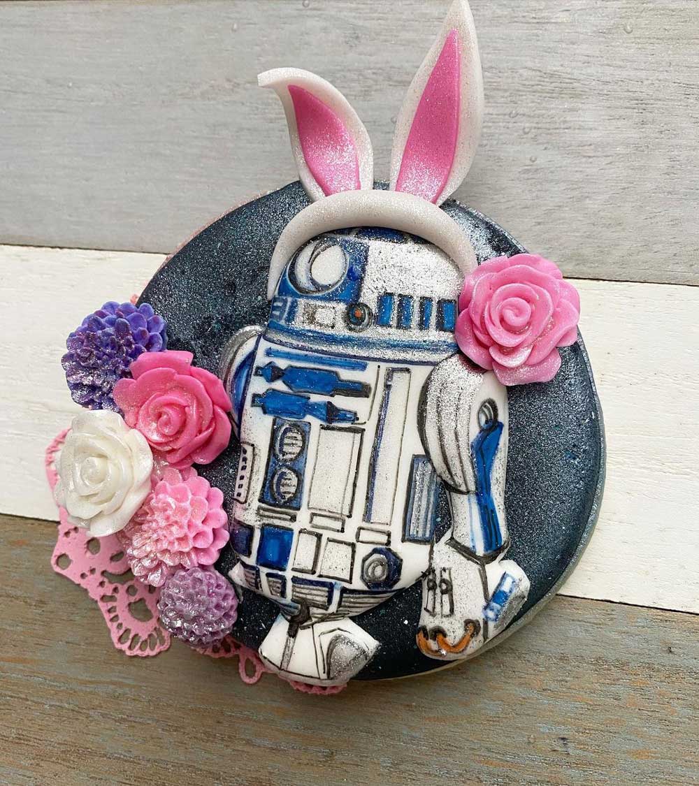 R2-D2 Easter Bunny Cookie