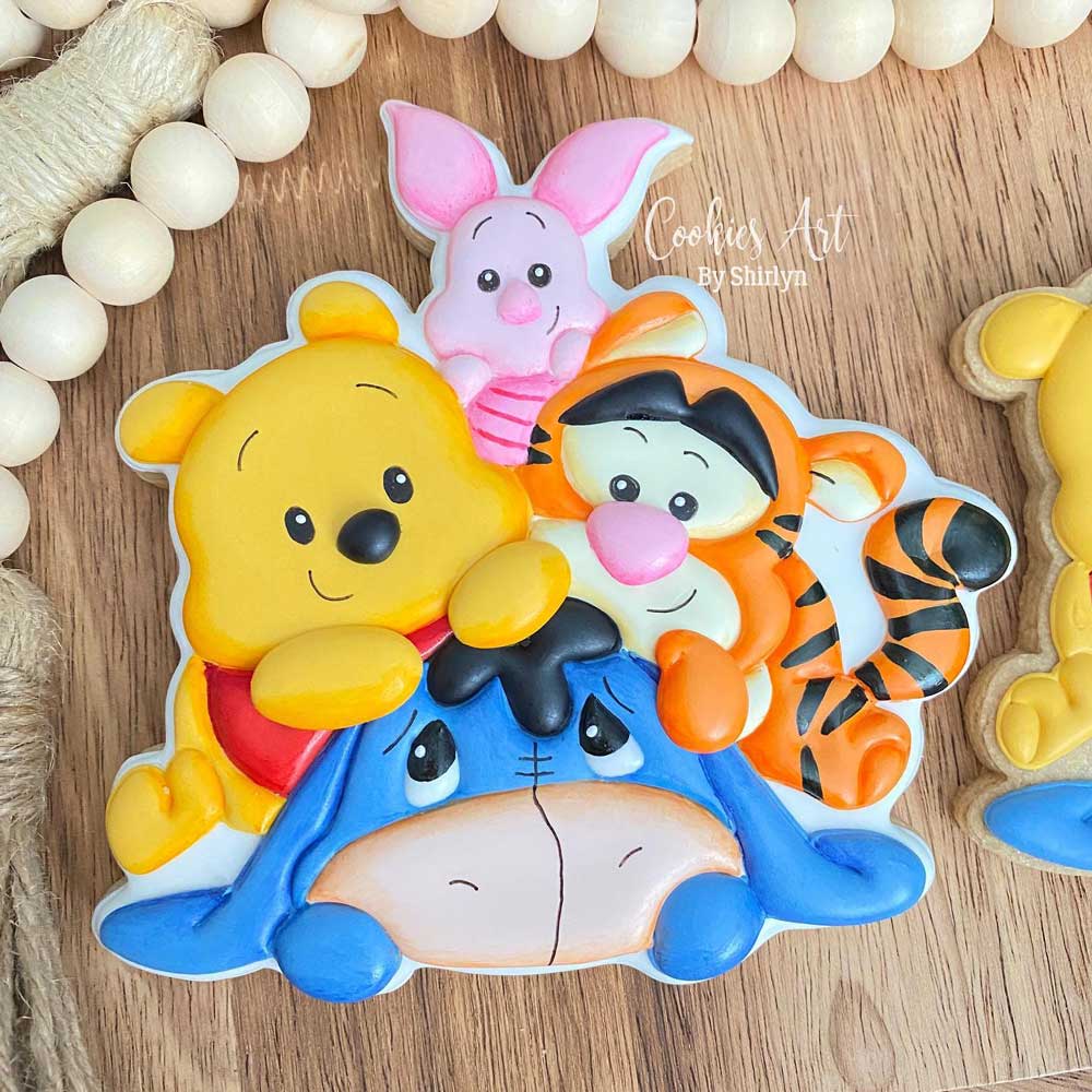 Pooh Piglet Eeyore Tigger Cookie