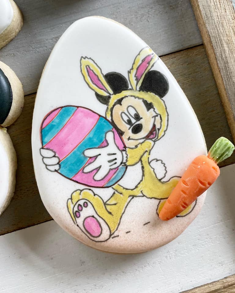 Mickey Mouse Easter Cookie