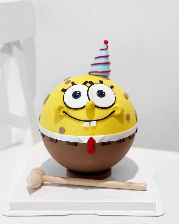 SpongeBob Piñata Cake