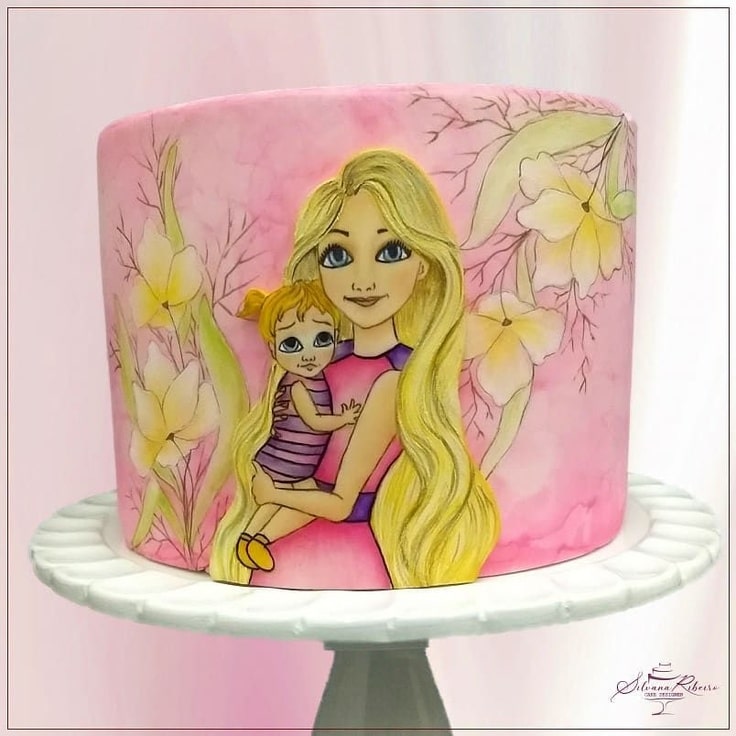 Disney Mother's Day Cake Featuring Rapunzel
