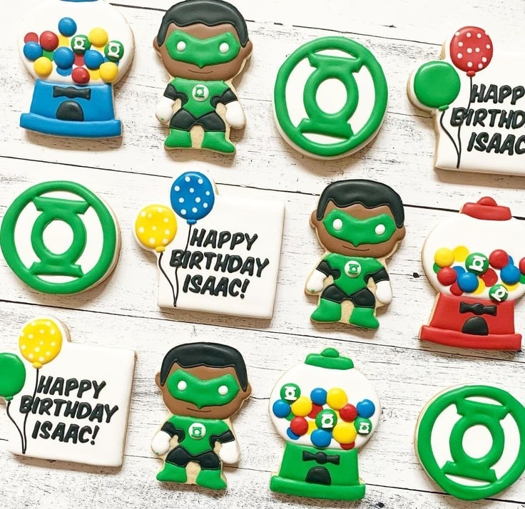 John Stewart Green Lantern Cookies