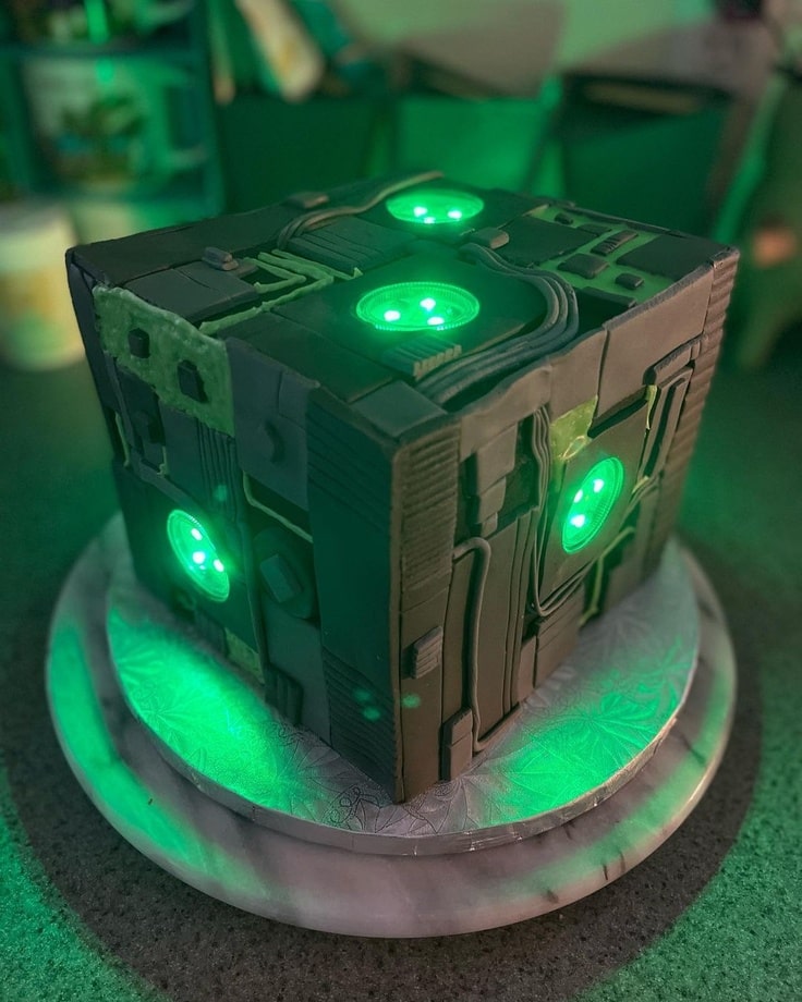 Light-up Borg Cake
