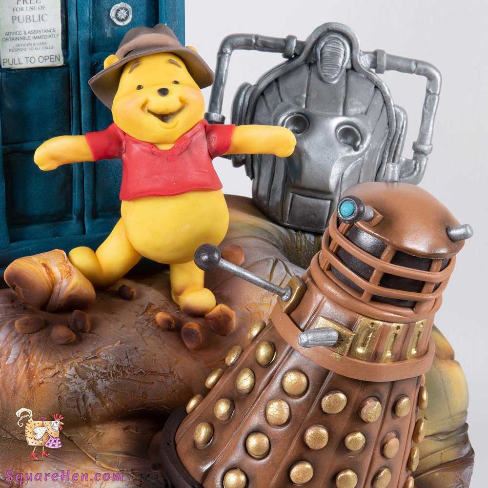 Winnie the Pooh Doctor Who Cake