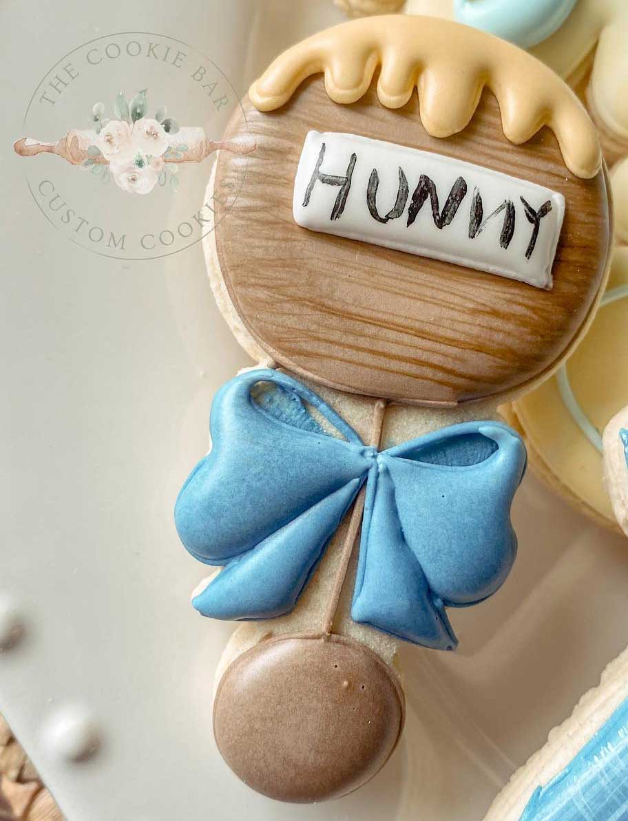 Pooh Baby Shower Cookie