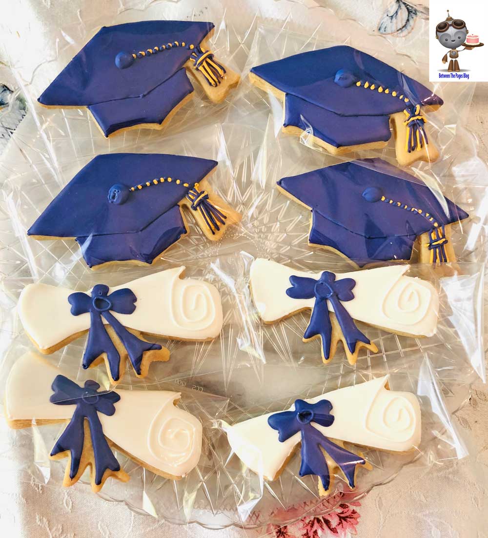 Purple & Gold Graduation Cookie Set