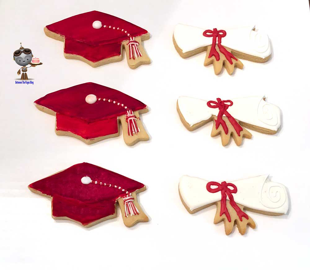 Red Graduation Hat Cookies