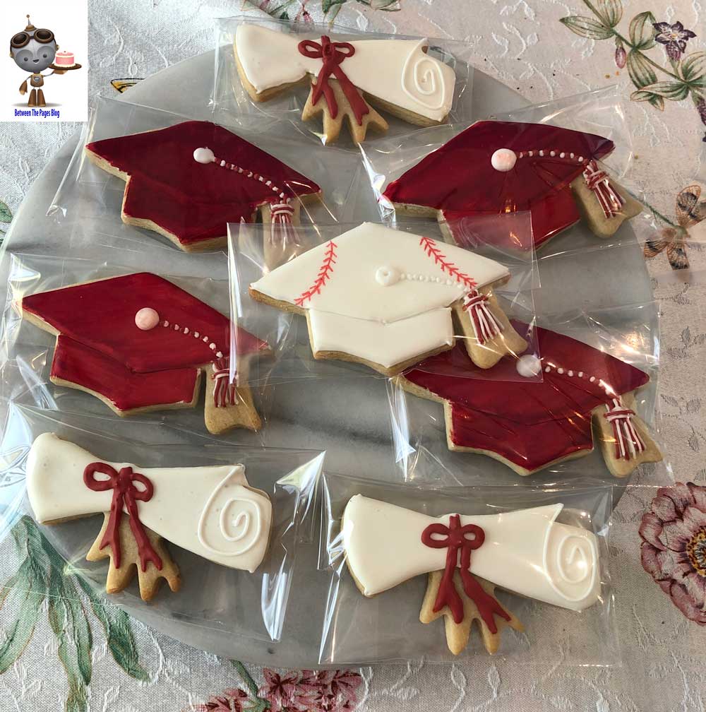Red & White Graduation Cookie Set