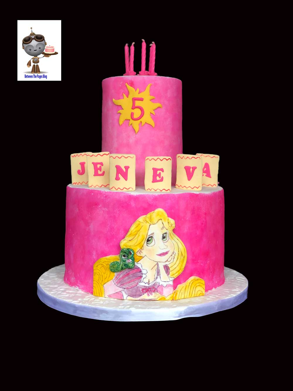 rapunzel full sheet cake