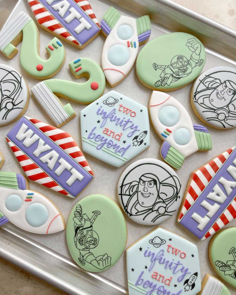 Buzz Lightyear 2nd Birthday Cookies