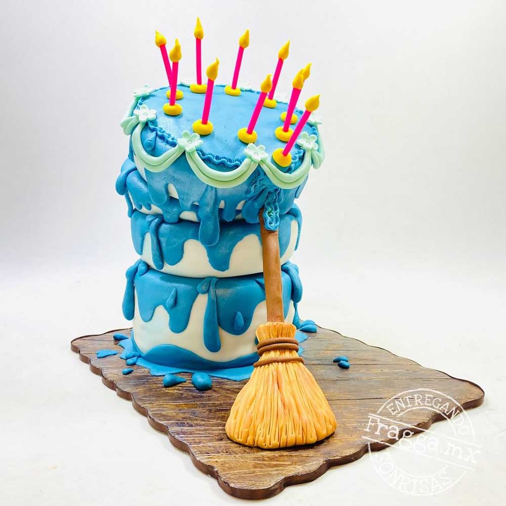 Sleeping Beauty Blue Birthday Cake