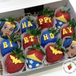 Wonder Woman Chocolate Strawberries