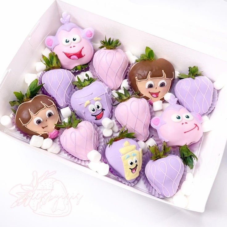 Dora The Explorer Chocolate Strawberries