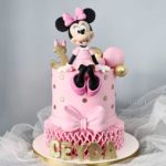 Pink Minnie Mouse cake