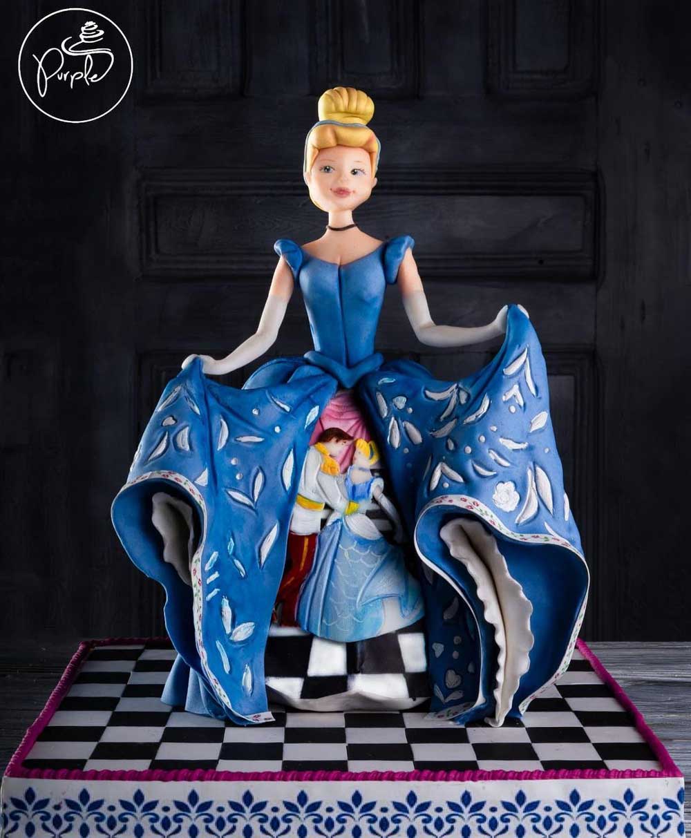 Sculpted Cinderella Cake