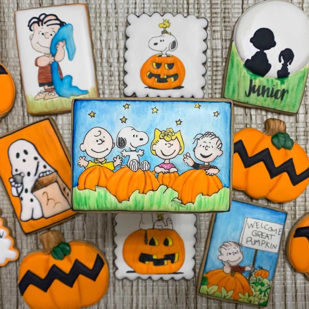 Charlie Brown Halloween cookies