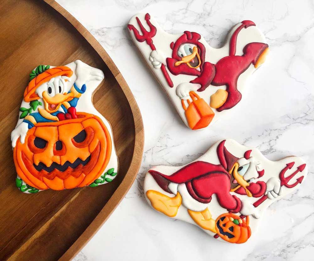 Donald Duck Halloween Costume cookies