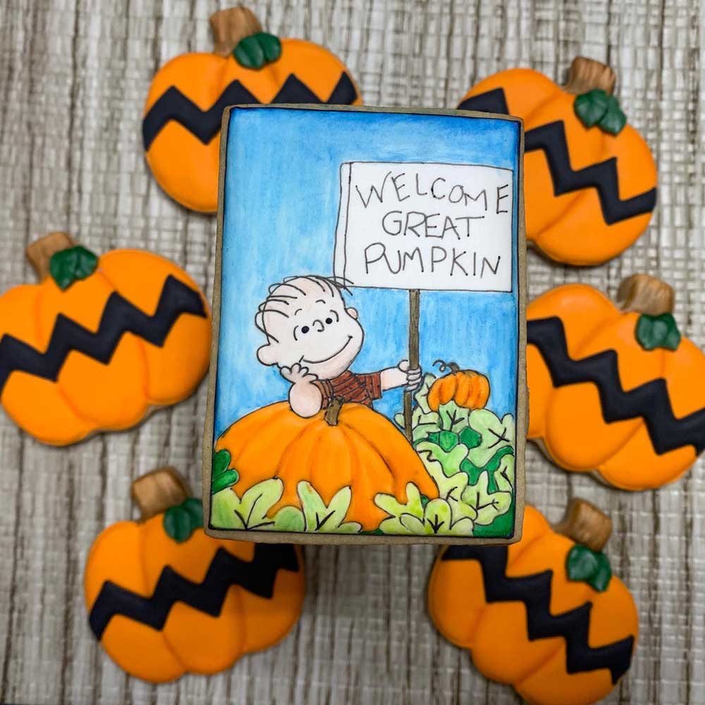Linus Great Pumpkin Cookie