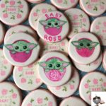 Pink Baby Yoda Cookies