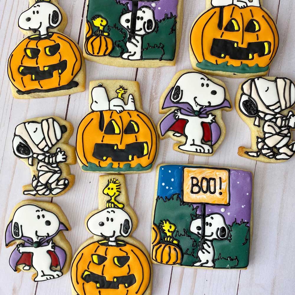 Snoopy Halloween Cookies