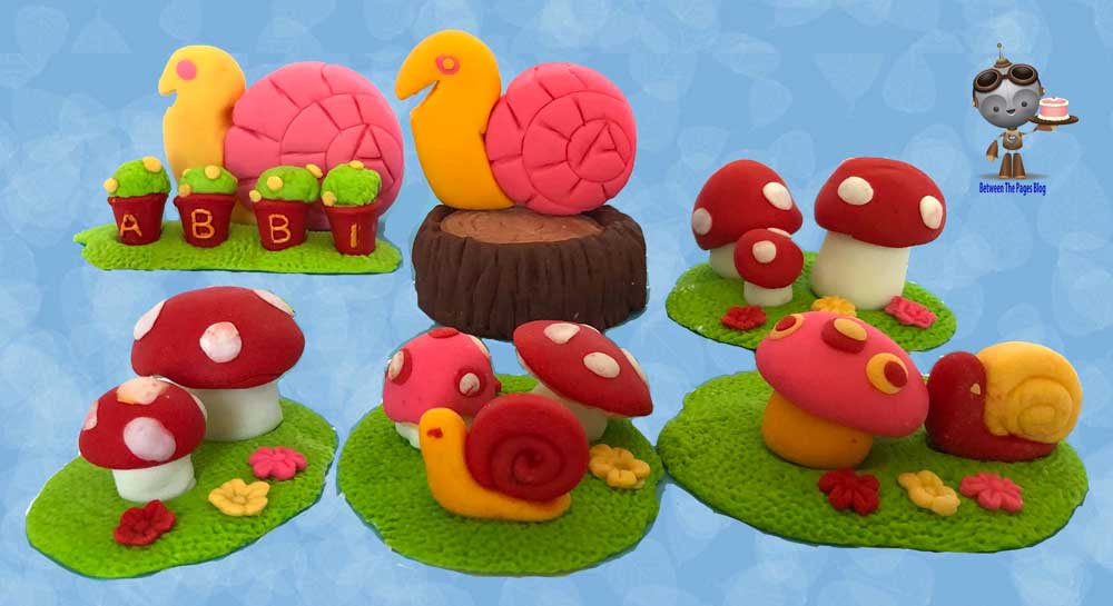 Enchanted Garden Birthday Cookies & Fondant Cake Toppers