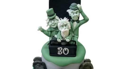 This 30th Birthday Cake featuring the Hitchhiking Ghosts riding in a Doom Buggy