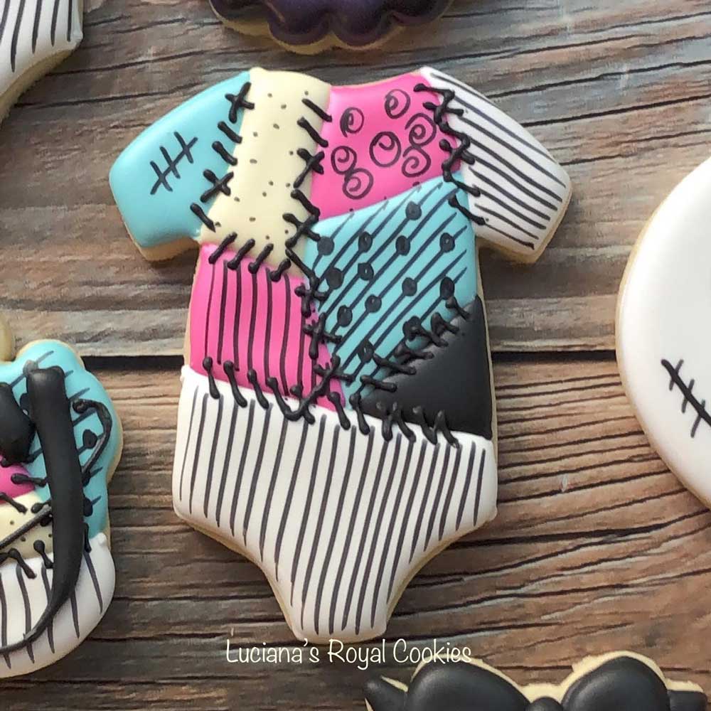 Sally Skellington Onesie Cookie