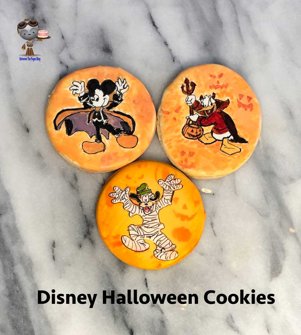 MIckey Donald Goofy Halloween Cookies