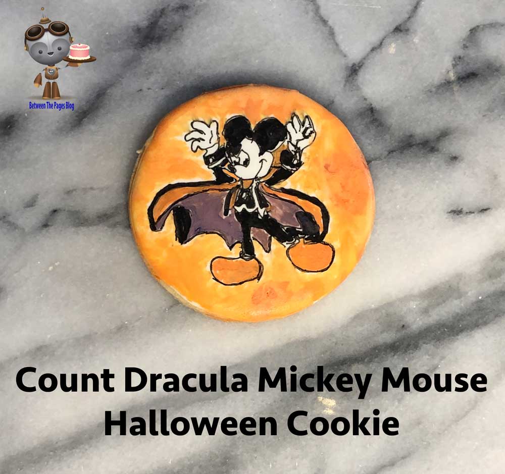 Dracula Mickey Halloween Cookie