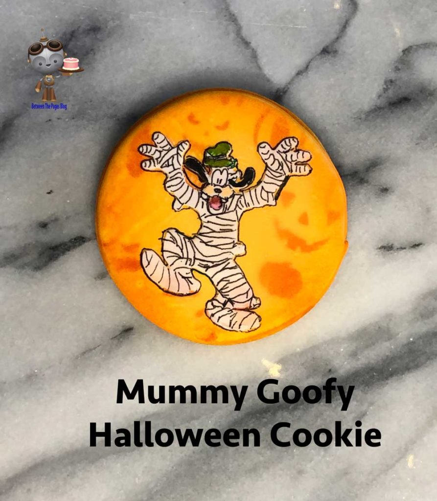 Mummy Goofy Halloween Cookie