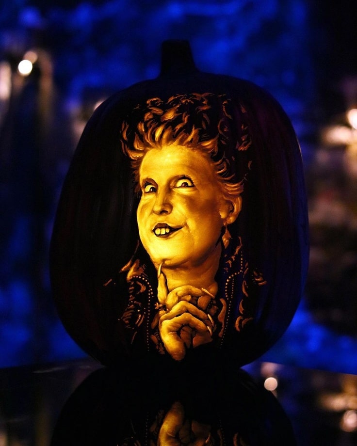 Winifred Sanderson Pumpkin Carving