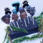 These Black Panther Cake Pops feature T'Challa, Shuri, Eric Kilmonger & Okoye