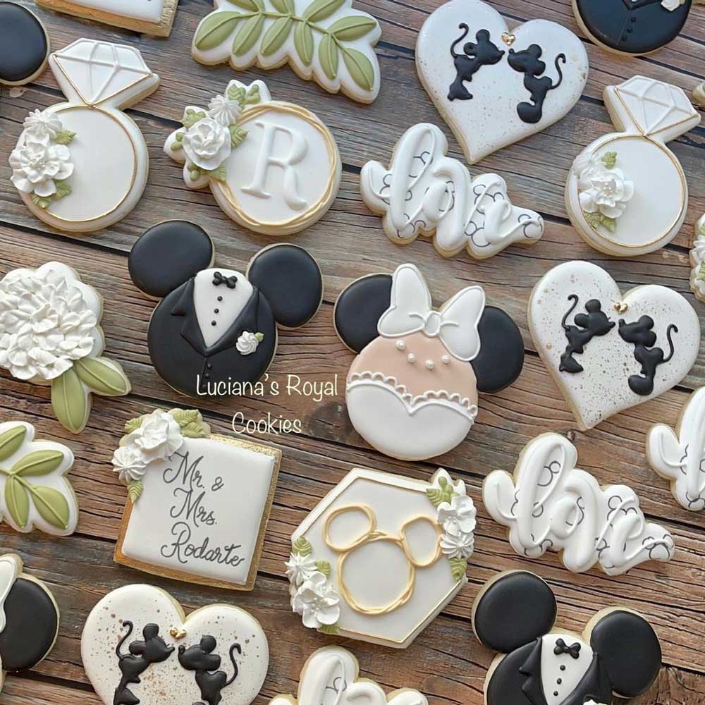 MIckey & Minnie Wedding Cookies
