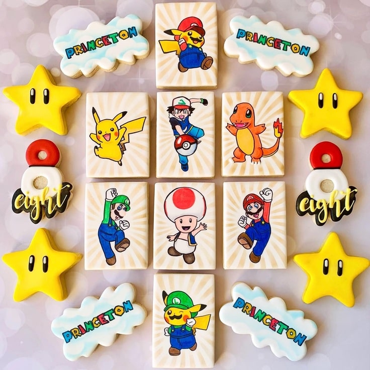 Mario Meets Pokémon Cookies