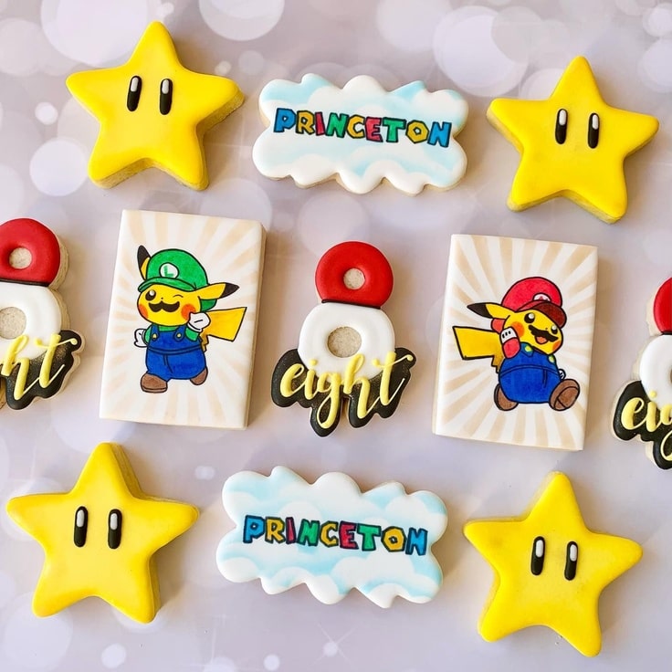 Mario & Pokémon Mashup Cookies