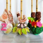 Candy apples featuring Moana's boat, Maui & Te Fiti