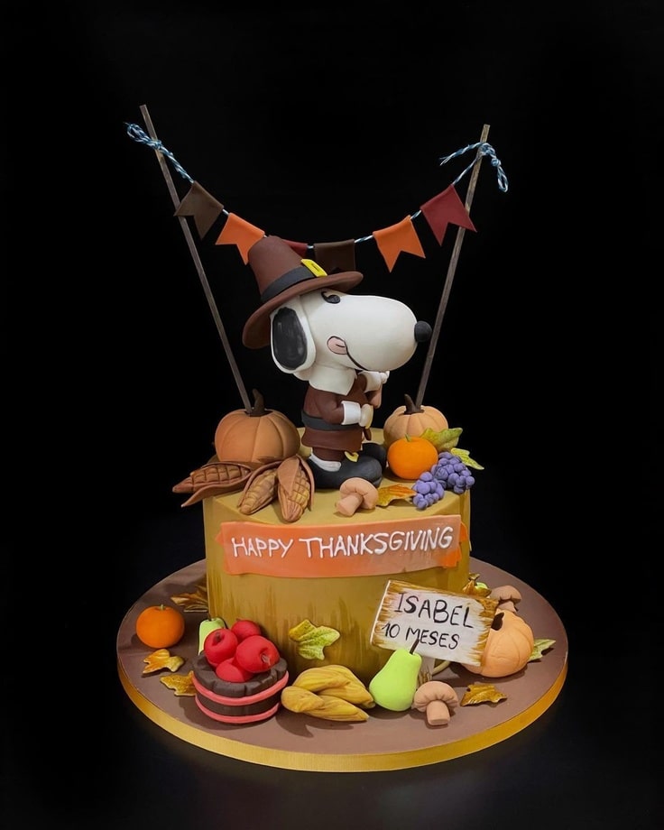 Pilgrim Snoopy Cake